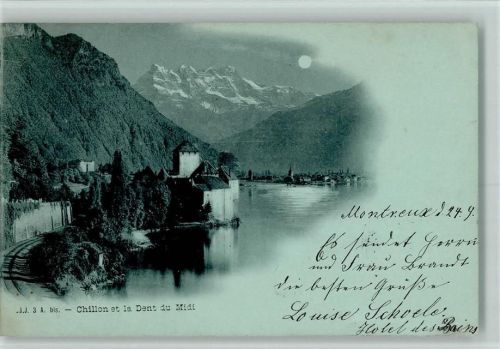 Chillon 1993 et la Dent du Midi