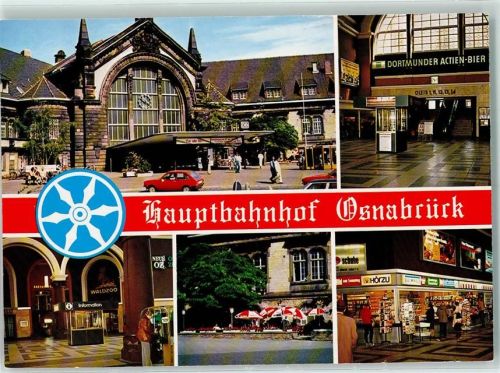 Osnabrück Hauptbahnhof Innenansicht Kiosk Werbung Dortmunder Actien B ier