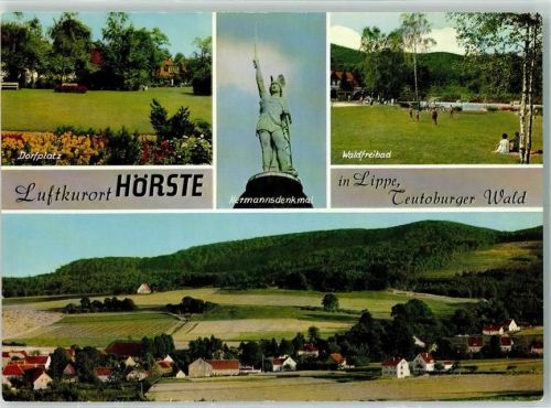 Hörste Dorfplatz Hermannsdenkmal Schwimmbad