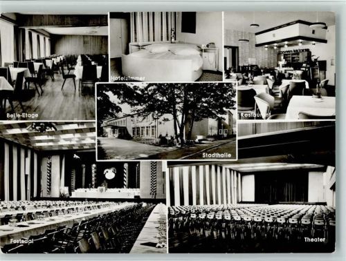 Stolberg Stadthalle Innenaufnahmen Belle-Etage Hotelzimmer Restaurant Festsaal theater Mehrfachaufnahme