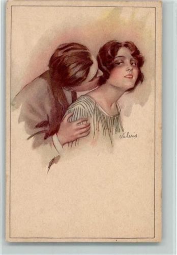 1929 sign Valeris - Kuß in den Nacken - Italienische Kunst