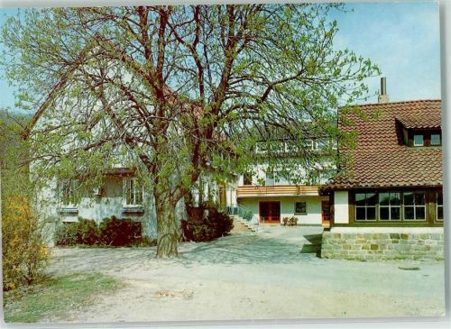 Zersen Rückseite mit Abschürfungen bzw Kleberesten Pension Pappmühle