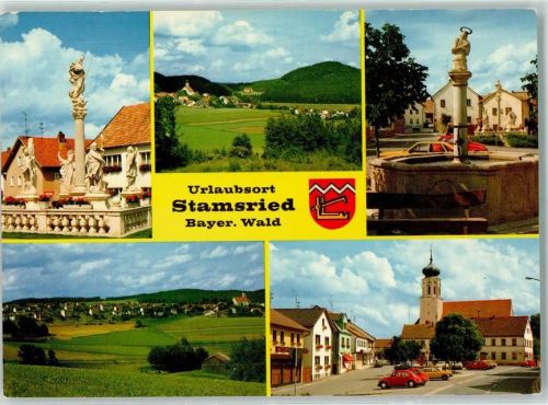 Stamsried Rückseite mit Abschürfungen bzw Kleberesten
