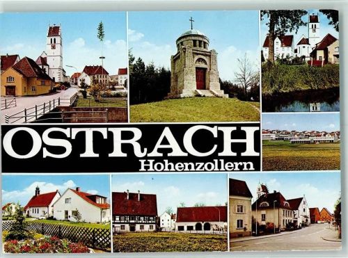 Ostrach Rückseite mit Abschürfungen bzw Kleberesten