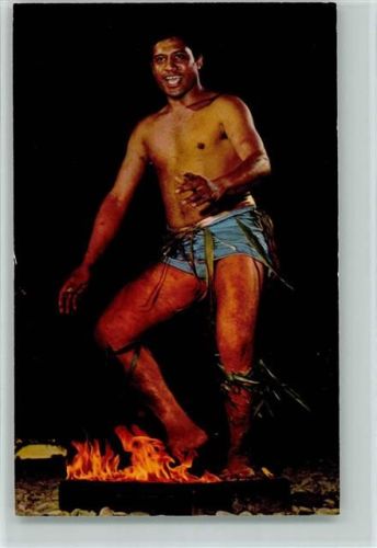 Fire Walker from Samoa , sehr gute Erhaltung AK