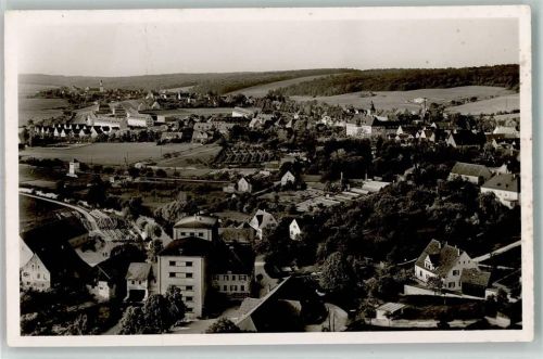Donauwörth Gesamtansicht Karte hat einen Knick in der linken Hälfte von oben bis unten