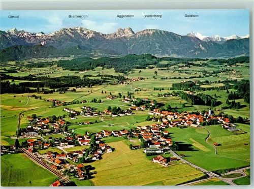 Seeg Fliegeraufnahme Rückseite mit Abschürfungen bzw Kleberesten