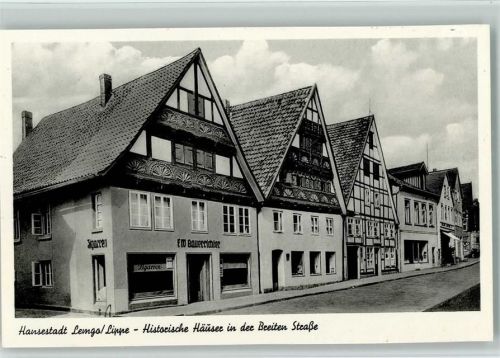 Lemgo Histor. Häuser in der Breiten Straße