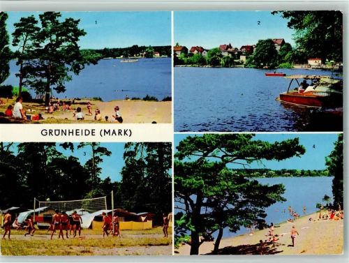 Grünheide Fangschleuse Am Werlsee Blick auf Grünheide Zeltplatz am Peetzsee