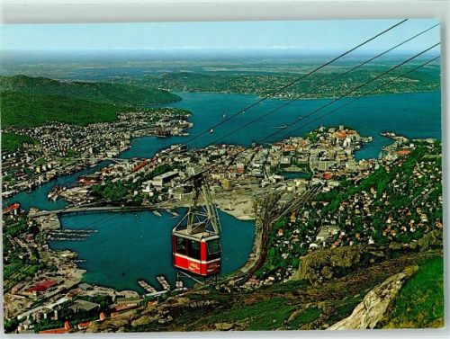 Bergen Ulriksbanen med utsikt over Bergen
