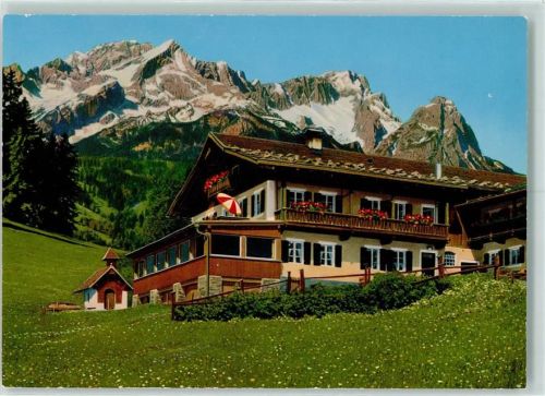 Gschwandtnerbauer Gschwandtnerbauer gegen Zugspitzgruppe Hüttenstempel