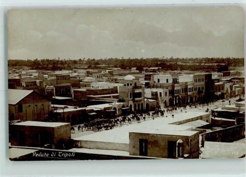 Tripolis 1928 Kamel Karawane in der Stadt