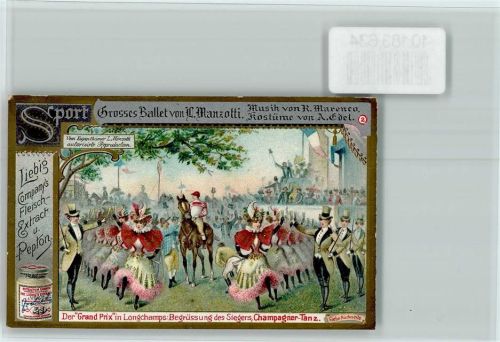Ballet von Manzotti Nr. 2, Champagner Tanz, Sammelbild Liebig Ballett