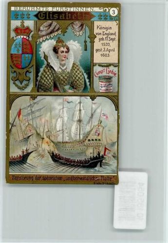 Berühmte Fürstinnen, Elisabeth , Sammelbild Liebig