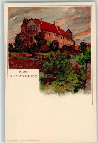 Nürnberg Velten Verlag Nr. 114 Burg AK