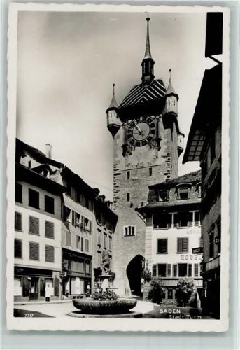 Baden Stadt-Turm Brunnen