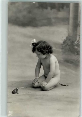 1907 Serie 847 Kind mit einem Frosch AK