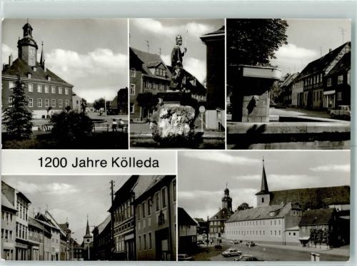 Kölleda Rathaus Wippertsbrunnen Straße der DSF Roßplatz