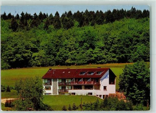 Wallersheim Pension Cafe Waldhaus Rückseite mit Abschürfungen bzw Kleberesten