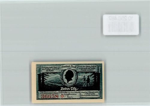 Schierke Notgeld 10 Pfennig Feuersteinklippen