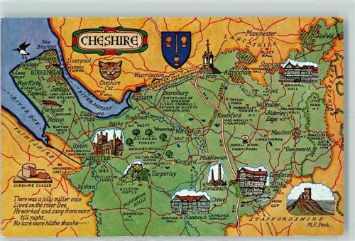 Chester Landkarte Cheshire