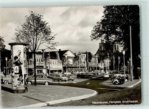 Neumünster Parkplatz Großflecken Litfaßsäule
