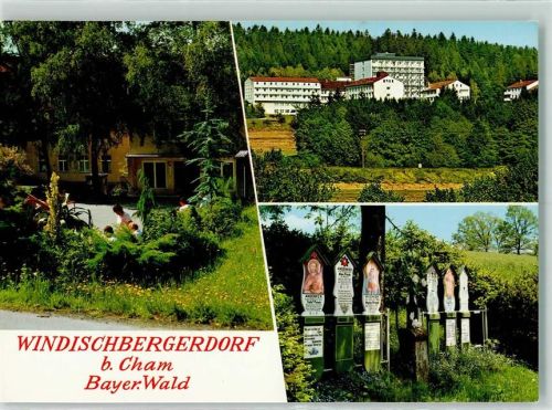 Windischbergerdorf Rückseite mit Abschürfungen bzw Kleberesten