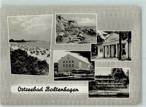 Ostseebad Boltenhagen Lesehalle Strand FDGB Erholungsheim Fritz Reuter Haus Seeblick
