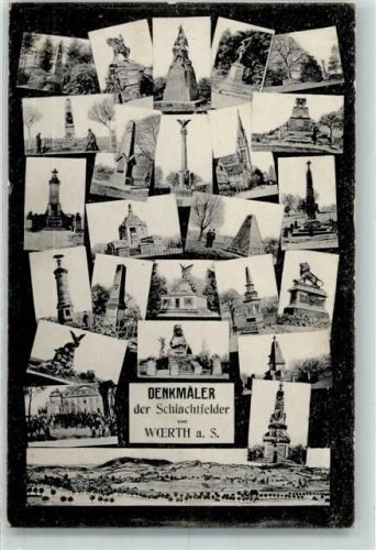 Woerth 1913 Denkmäler der Schlachtfelder AK
