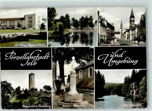 Selb Dr. Franz Bogner Schule Buberl Brunnen Burgruine Thierstein