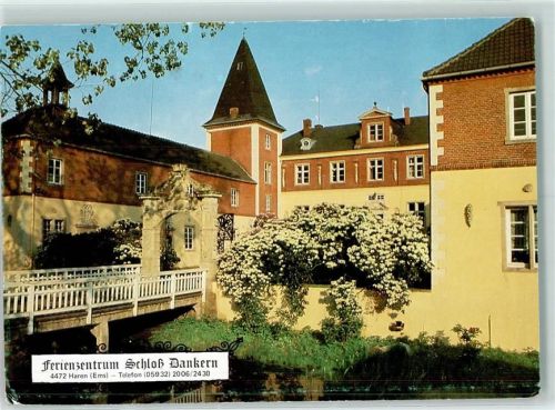 Haren Rückseite mit Abschürfungen bzw Kleberesten Ferienzentrum Schloss Dankern