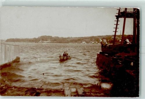 Flensburg Ruderboot 1901 Foto AK