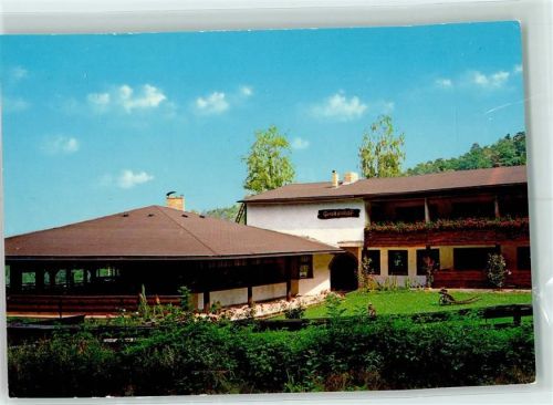 Krottensee Gasthaus Grottenhof Rückseite mit Abschürfungen bzw Kleberesten