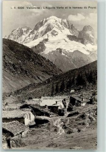 Vallorcine L'Aiguille Verte hameau do Poyaz