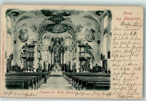 Meßkirch 1902 Kirche Inneres
