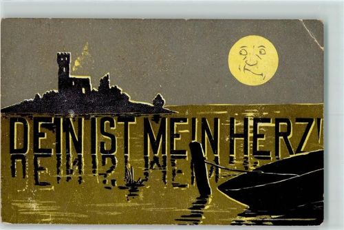 1905 Serie 910-4 Mondschein Lithographie Poesie