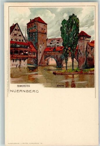 Nürnberg Verlag Velten Nr. 105 Henkerstieg AK
