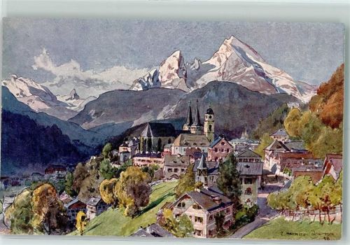 Berchtesgaden Alpiner Kunstverlag Nr. 4 AK