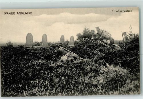 WK I englische Soldaten En observation