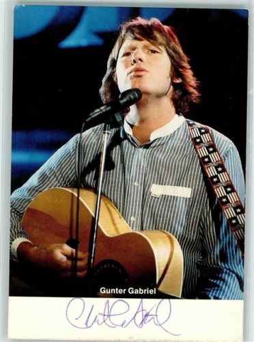 Gunter Gabriel mit Autogramm