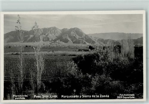 Prov. San Juan Marquesado y Sierra de la Zonda
