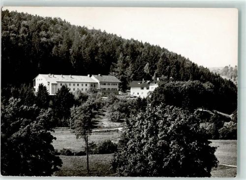 Eichhofen Rückseite mit Abschürfungen bzw Kleberesten Diözesan Exerzitienheim Haus Werdenfels