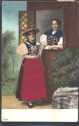 1906 Prägedruck Tracht