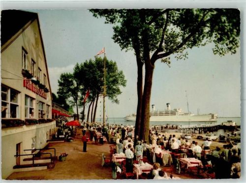 Schulau Gasthaus Fährhaus Schulau Schiffsbegrüßung
