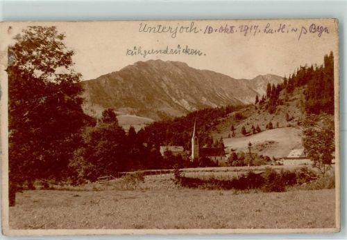 Unterjoch 1917 Handschr. Kühgundrücken