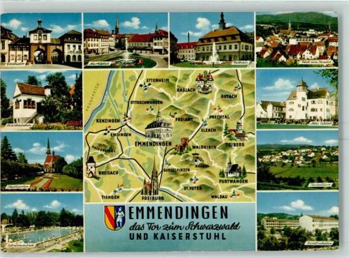 Emmendingen Altes Schloß Schwimmbad Berufsschilen Landkarte