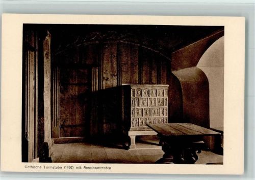 Hegi Gothische Turmstube mit Renaissanceofen Burg Hegi