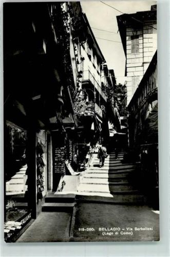 Bellagio 1965 Via Serbelloni AK