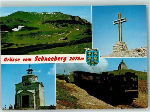 Damböckhaus Beschreibung aufgeklebt Bergbahn Gipfelkreuz Kapelle Hüttenstempel