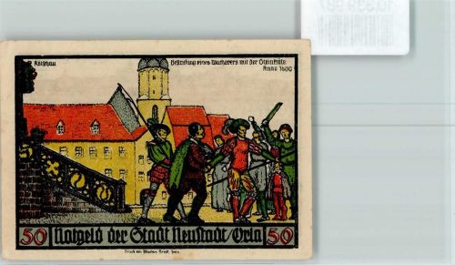 Neustadt 50 Pfennig Notgeld Bestrafung eines Wucheres